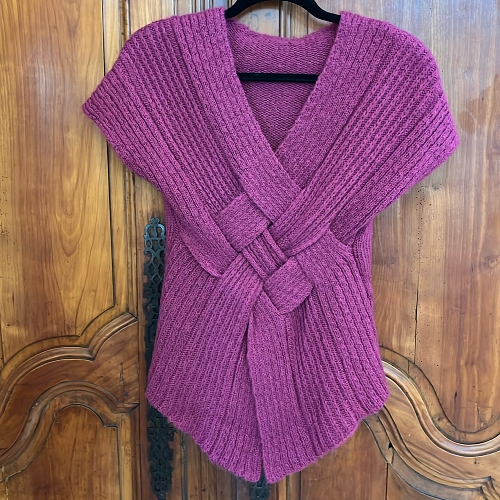 Olivia M plum sweater vest